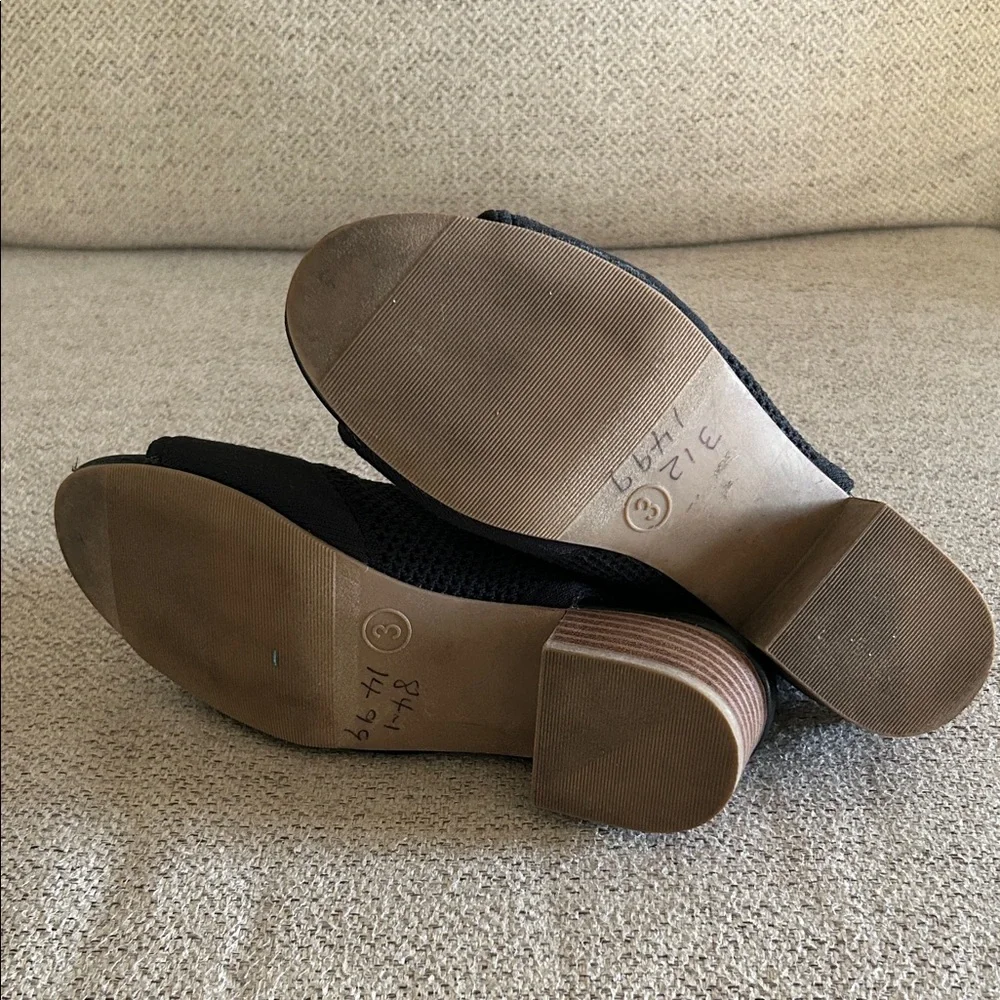 Steve Madden Black Open-Toe Mules‎
